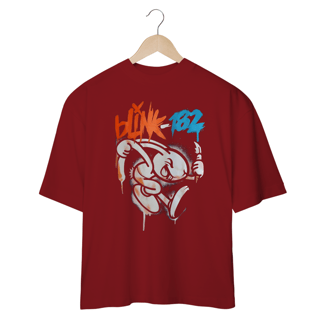 Nome do produto Camiseta blink 182 Bunny Oversized 100 Por Cento Algodão Fio 20.1 penteado e gramatura de 220g.  CAMISETA OVERSIZED  PREMIUM