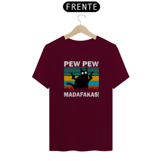 Nome do produto Camiseta Gato Pew Pew Madafakas