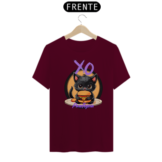 Nome do produto Camiseta Gato Fofo Com hamburguer