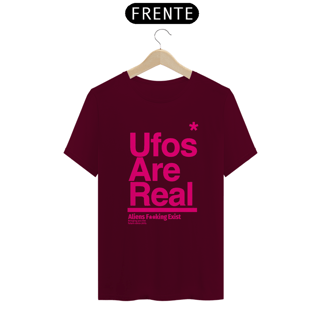 Nome do produto Camiseta Ufos Are  Real Cores Variadas, Logo Pink