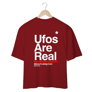 Nome do produto Camiseta Ufos Are Real Oversized  CAMISETA OVERSIZED  PREMIUM