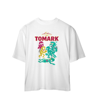 Nome do produto Camiseta Oversized Oficial  Tomark Alienigenas Brigando No Espaço