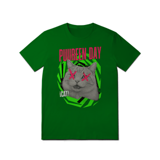 Nome do produto Camiseta Gato Puureen Day, Inspirada na banda Green Day