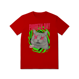 Nome do produto Camiseta Gato Puureen Day, Inspirada na banda Green Day