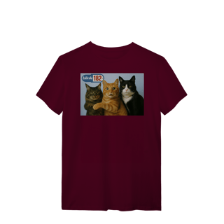 Nome do produto Camiseta  Gatos blink 182 Cats Of The State