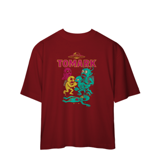Nome do produto Camiseta Oversized Oficial  Tomark Alienigenas Brigando No Espaço