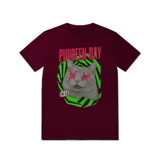 Nome do produto Camiseta Gato Puureen Day, Inspirada na banda Green Day