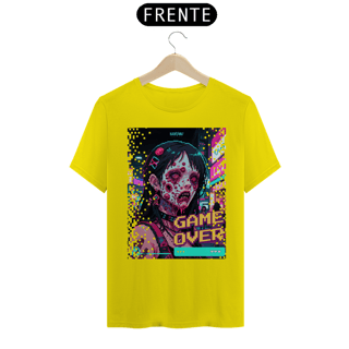 Nome do produto Camiseta - Game Over (Zombie pixel art)