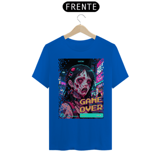 Nome do produto Camiseta - Game Over (Zombie pixel art)