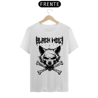 Nome do produto Camiseta - Black Wolf and Bones