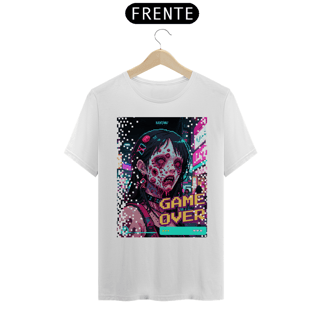 Nome do produto Camiseta - Game Over (Zombie pixel art)