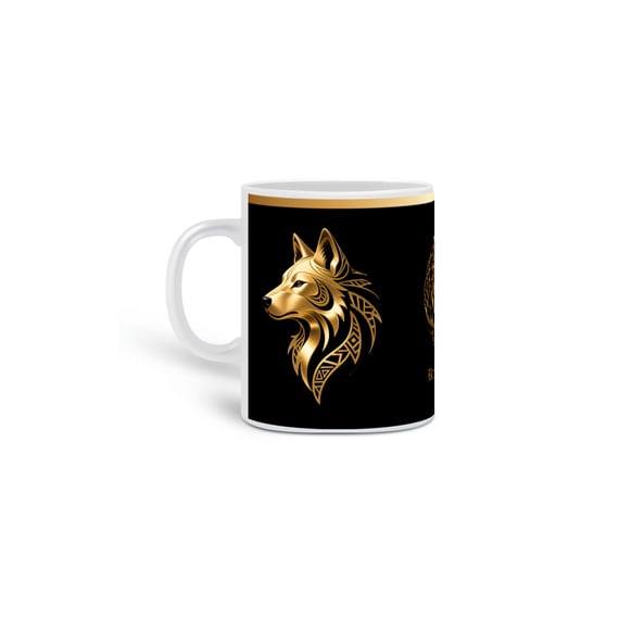 Caneca - Black Wolf Style (arabesco)