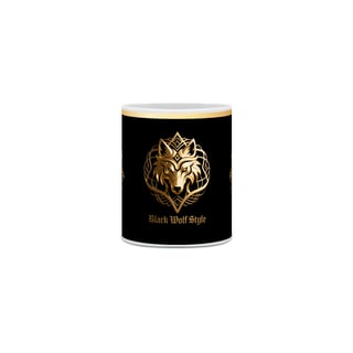 Nome do produto Caneca - Black Wolf Style (arabesco)