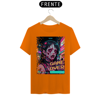 Nome do produto Camiseta - Game Over (Zombie pixel art)