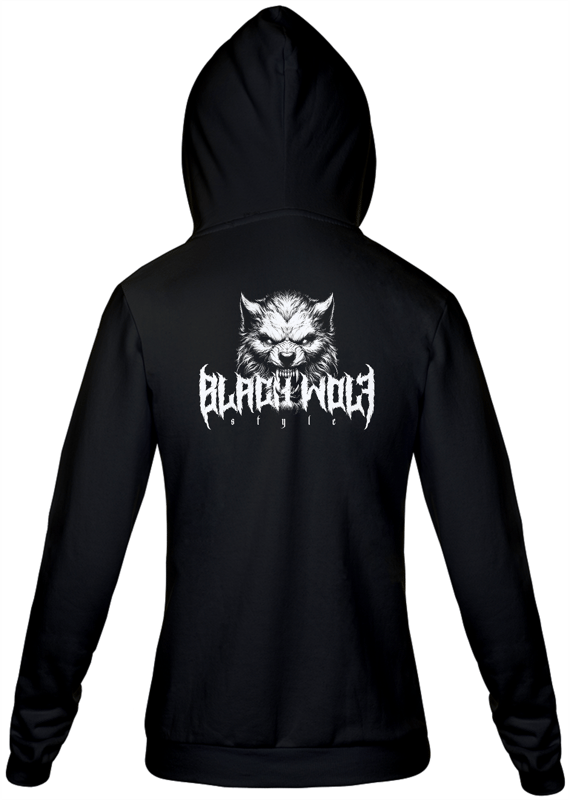 Moletom com Zíper - Black Wolf Style