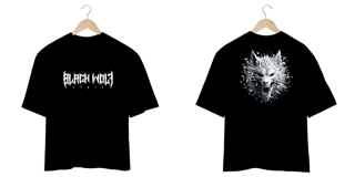 Nome do produto Camiseta Oversized Unissex - Black Wolf (Werewolf)