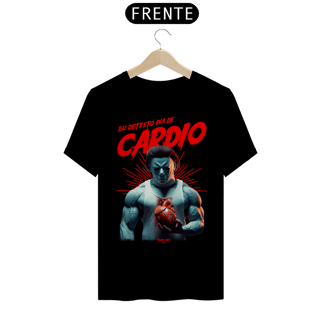 Nome do produto Camiseta - Eu detesto Dia de Cardio