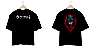 Nome do produto Camiseta Oversized - Black Wolf Style
