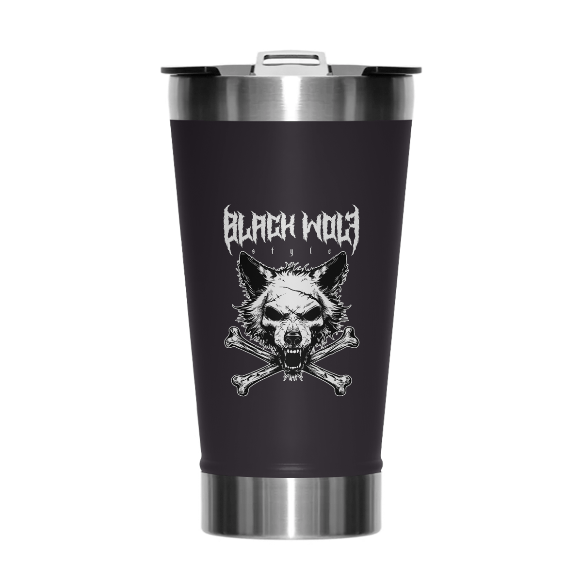 Nome do produto: Copo Térmico - Black Wolf Style
