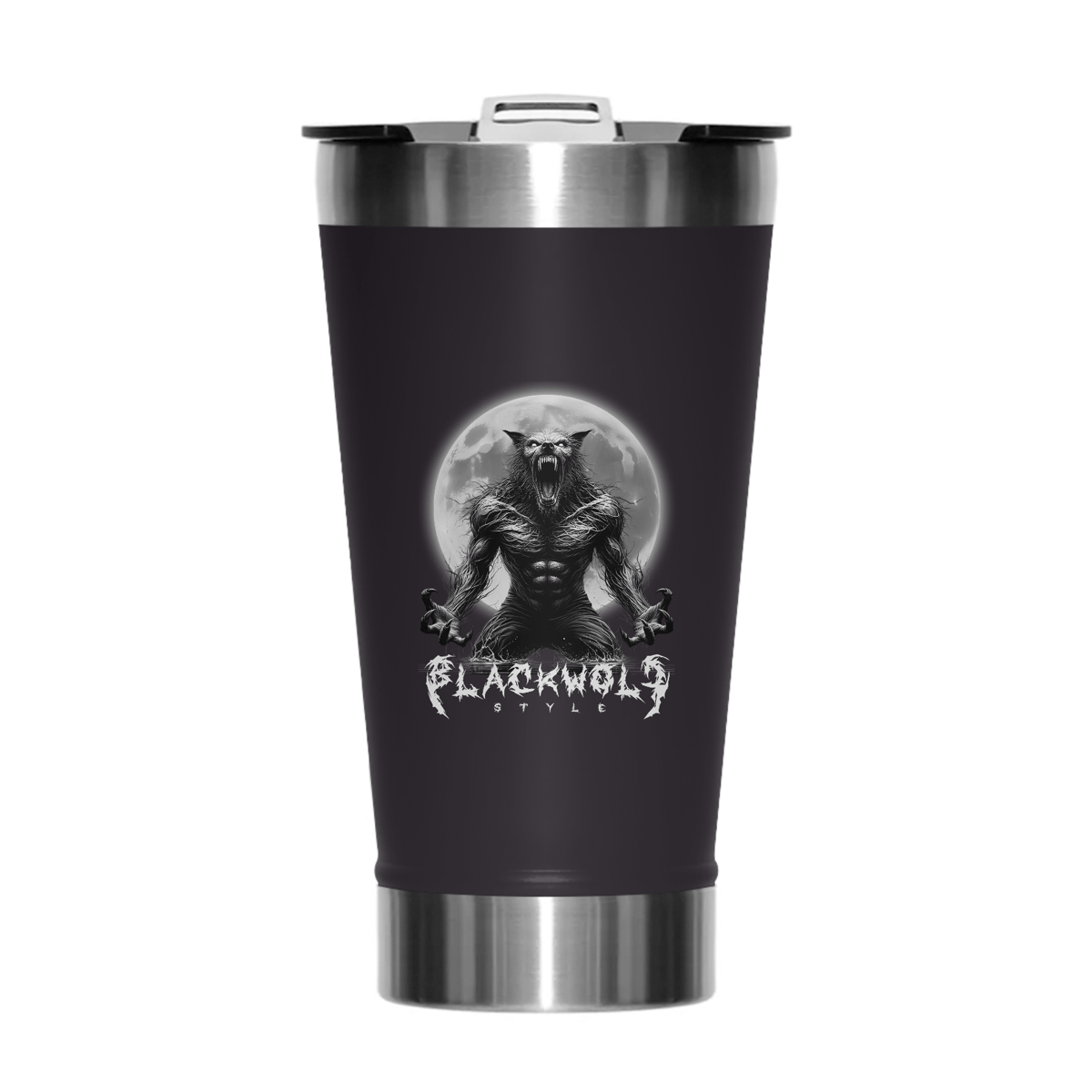Nome do produto: Copo Térmico - Black Wolf Style (lobisomem)