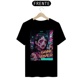 Nome do produto Camiseta - Game Over (Zombie pixel art)