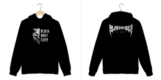 Nome do produto Moletom Canguru - Black Wolf Style