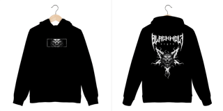 Nome do produto Moletom Canguru - Black Wolf (Werewolf Pentagrama)