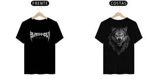Nome do produto Camiseta - Black Wolf Style (lobo cinza)