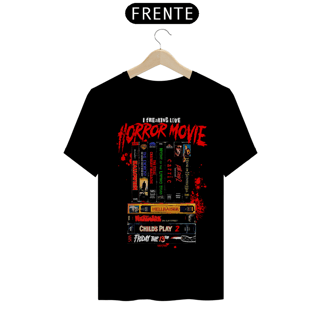Nome do produto Camiseta - I Freaking Love Horro Movies