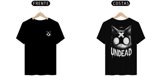 Nome do produto Camiseta frente e costas - Cat Zombie