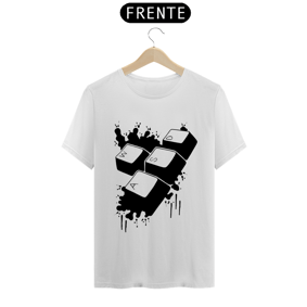 Nome do produto  Camiseta teclado WASD