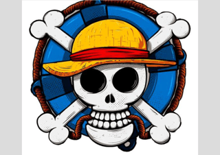 Nome do produto poster logo One piece  para quarto