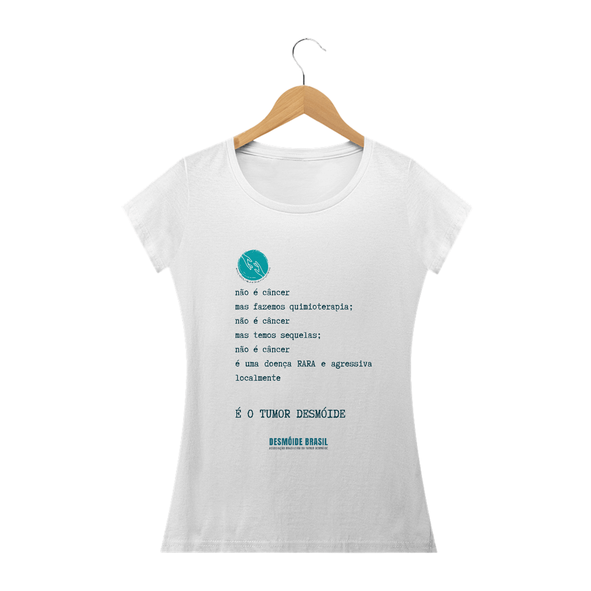 Nome do produto: Camiseta justinha Não é câncer, mas...