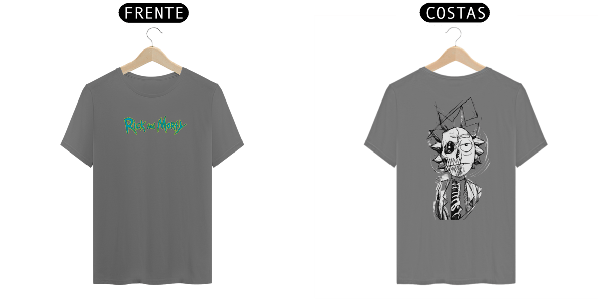 Nome do produto: Camiseta - Rick Caveira - De Rick and morty