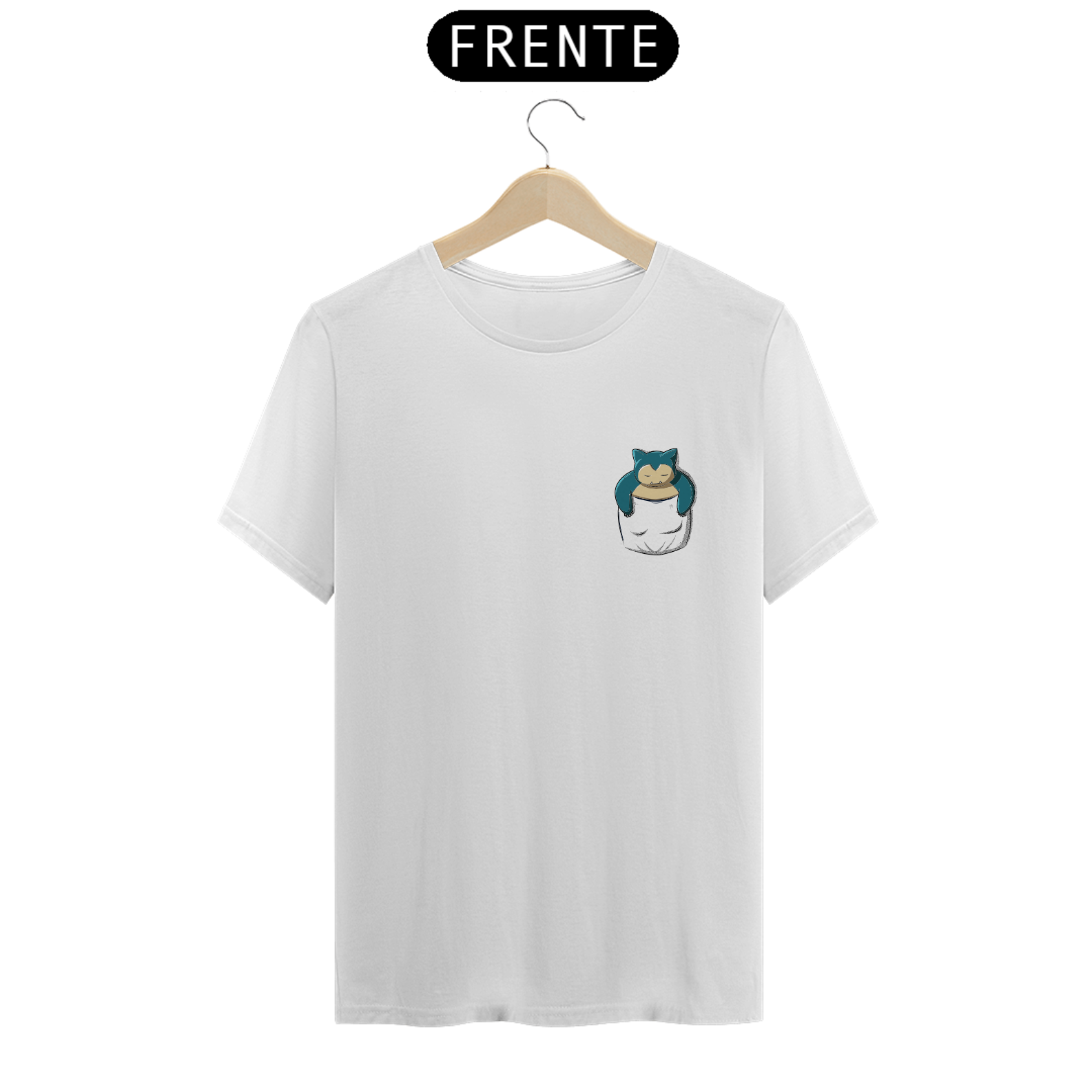 camiseta pokemon (poket snorlax) - Branca