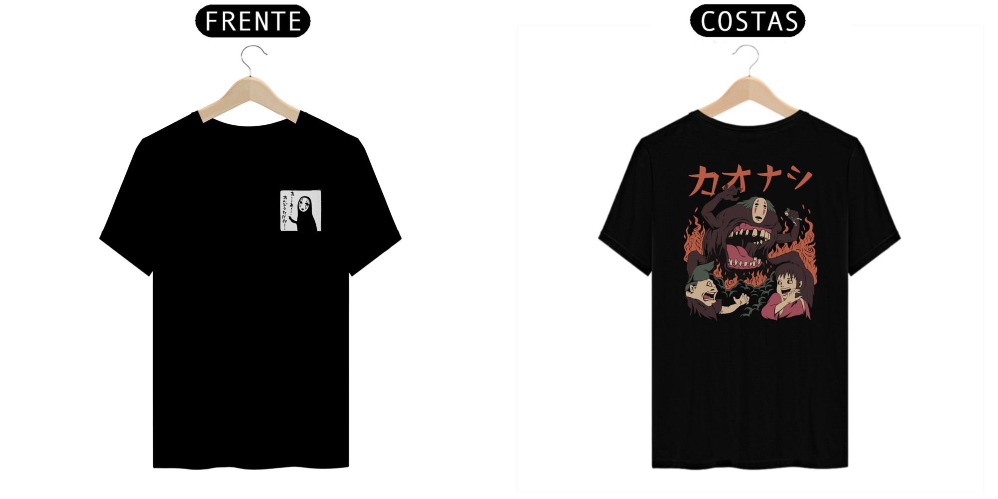 Camiseta viagem de chihiro - Kaonashi