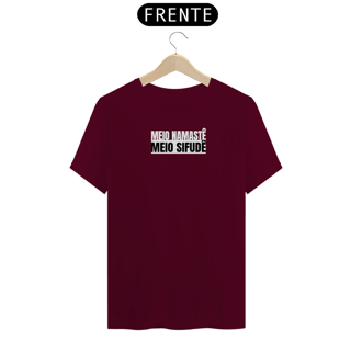 Nome do produto Camiseta meio namastê meio sifudê
