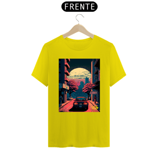 Nome do produto Camiseta Masculina Sunset in Tokyo Pixel Art  - Atena™