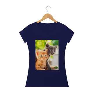 Nome do produto Camiseta Feminina Baby Cats - Atena™