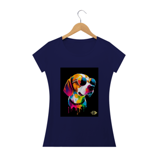 Nome do produto Camiseta Feminina Dog With Sunglasses - Atena™