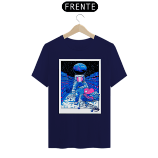 Nome do produto Camiseta Unissex Astronauta no Supermercado - Atena™