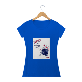 Nome do produto Camiseta Feminina Smile To The Camera - Atena™