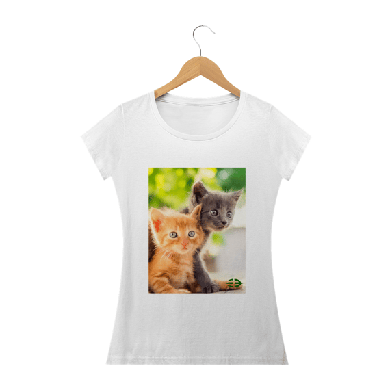 Camiseta Feminina Baby Cats - Atena™