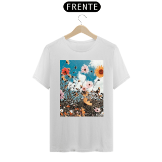 Nome do produto Camiseta Prime Unissex Flores no Campo - Atena™