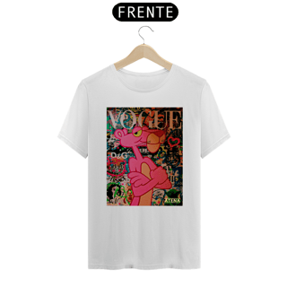 Nome do produto Camiseta Prime Unissex Pantera Cor de Rosa - Atena™