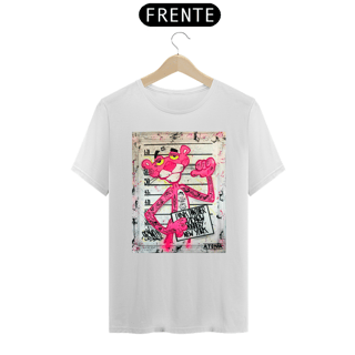 Nome do produto Camiseta Prime Unissex Pantera Cor de Rosa - Atena™