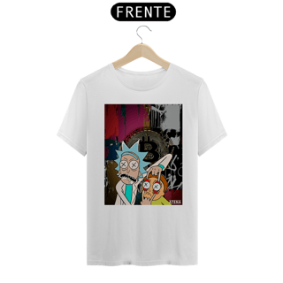 Nome do produto Camiseta Premium Unissex Rick And Morty Bitcoin - Atena™