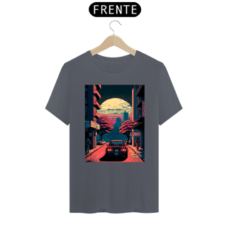 Nome do produto Camiseta Masculina Sunset in Tokyo Pixel Art  - Atena™