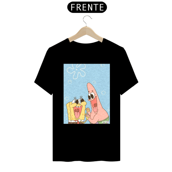 Camiseta Prime Unissex Patrick e Bob Esponja - Atena™