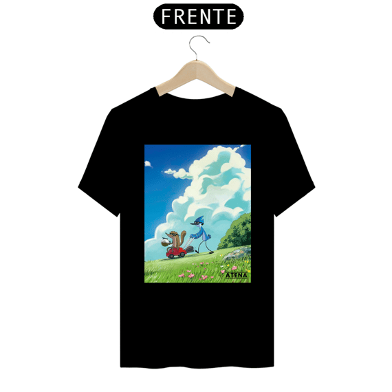 Camiseta Prime Unissex Mordecai and Rigby - Atena™